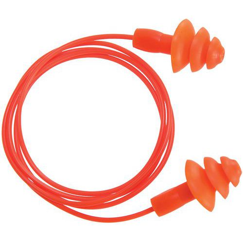 Bouchon D'oreille Tpr Avec Cordon Réutilisable Ep04 Orange
