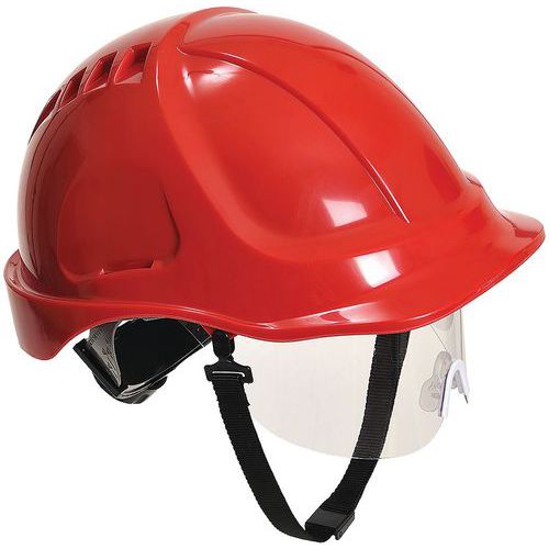 Casque À Visiere Endurance Plus Visor Pw54 Rouge