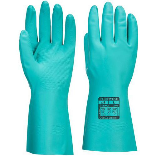 Gants De Manutention De Protection Chimique Nitrosafe Plus A812 8