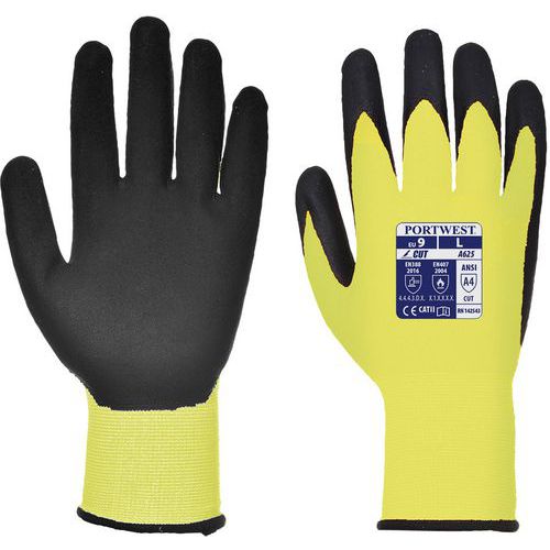 Gant Anti-coupure Vis-tex Niveau D Enduction Pu A625 Jaune 8