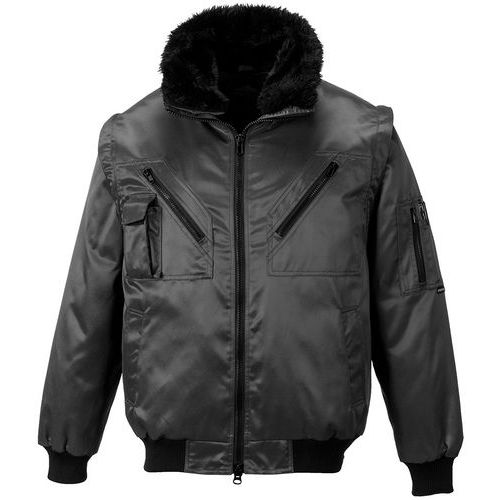 Blouson Pilote à Manches Amovibles Pj10 Noir 4xl