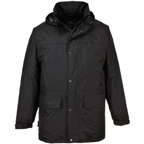 Portwest - Parka Oban Imperméable Doublée Polaire - Noir XXL - Oeko-Tex - Confort et Protection