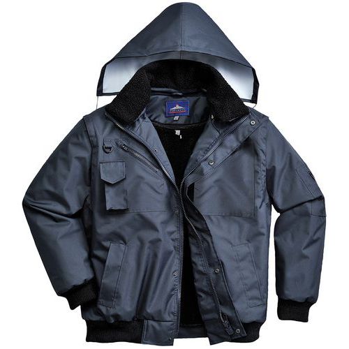 Blouson Bomber 4-en-1 F465 Bleu Foncé Xxxl