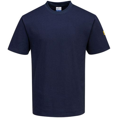T-shirt Antistatique Esd As20 - Bleu Foncé - M