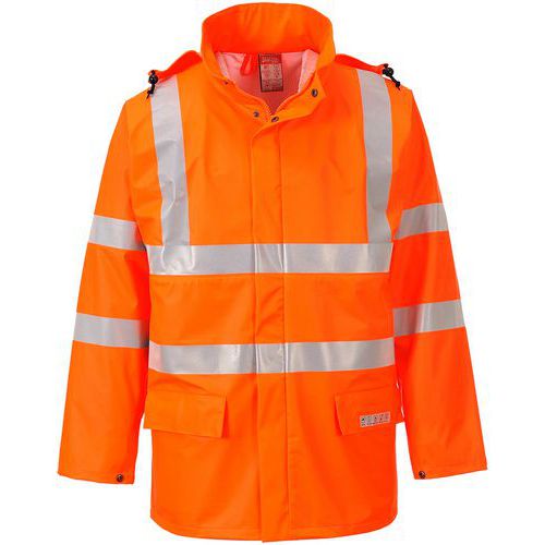 Veste De Pluie Haute Visibilité Sealtex Fr41 Orange M
