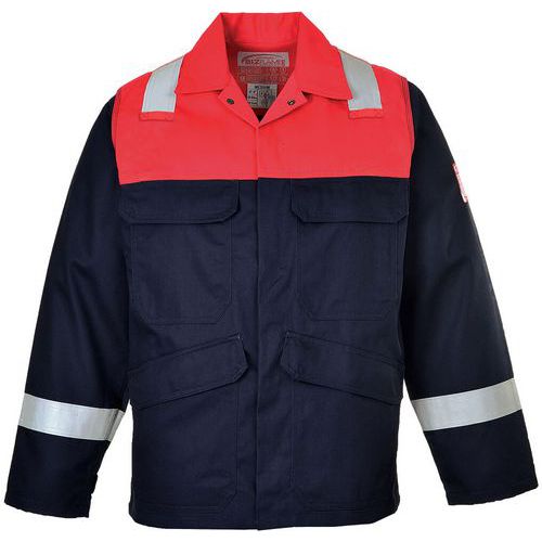 Veste Bizflame Plus Pour Soudeur Fr55 - Bleu Marine/bleu - S