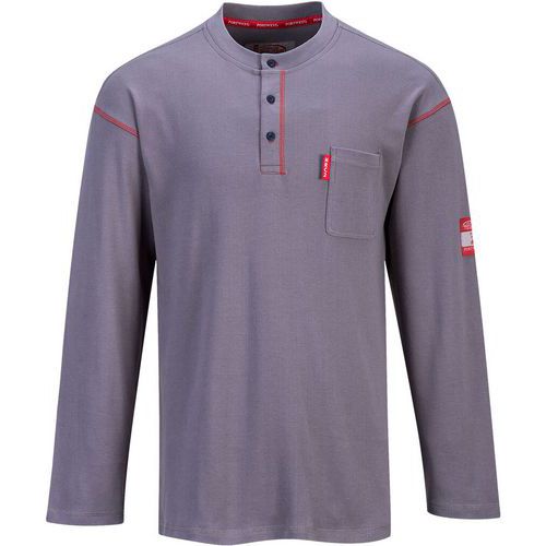 T-shirt Bizflame Henley Crew Fr02 - Gris - Xxl