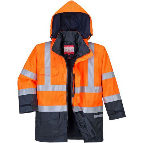 Parka Haute-visibilité Bizflame Rain S779 Bleu/orange - Xxxl