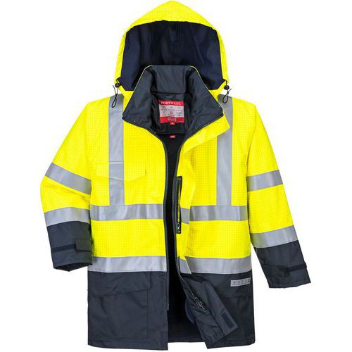 Parka Haute-visibilité Bizflame Rain S779 Bleu/jaune - 4xl