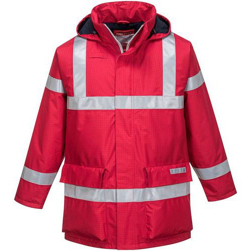 Parka Résistant Flamme Antistatique Bizflame Xl Rouge