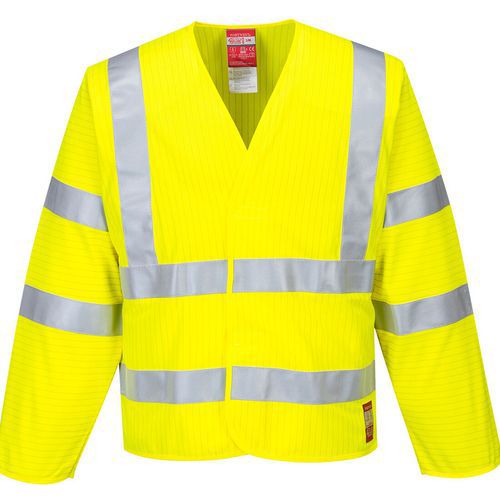 Gilet Haute-visibilité Ml Résistant Flamme Fr85 L Jaune