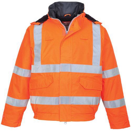Blouson Pilote Hv Pluie Bizflame Antistatique S773 Orange L