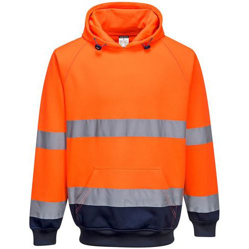 Sweatshirt Haute-visibilité à Capuche B316 Orange L