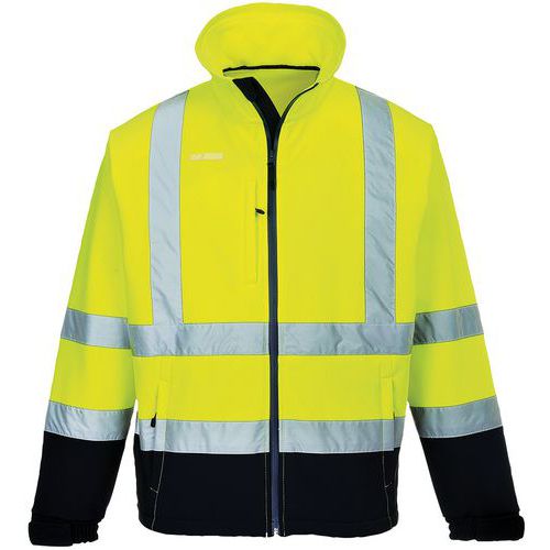 Veste Softshell Haute-visibilité S425 Bleu/jaune Xxl