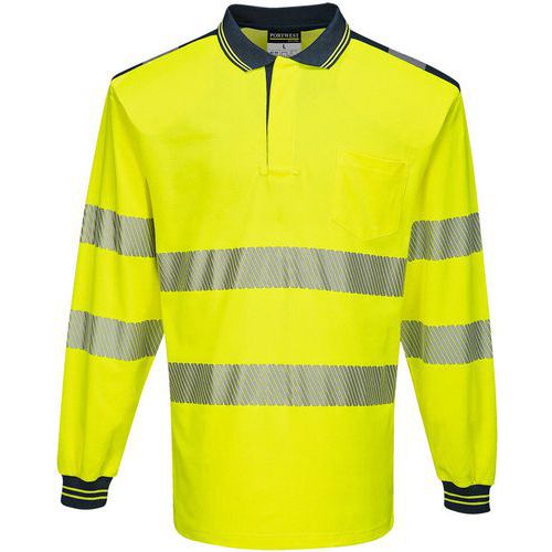 Polo Haute Visibilité Pw3 T184 Bleu/jaune M