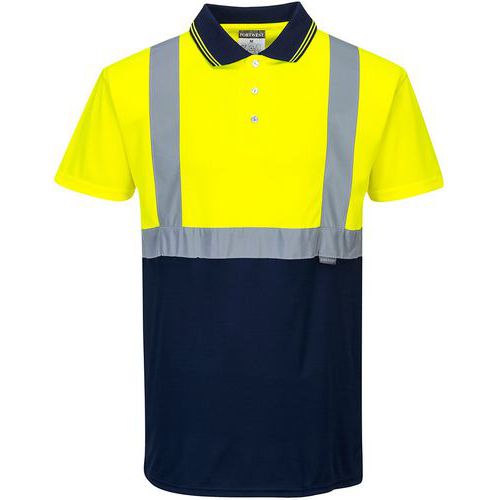 Polo Haute Visibilité Bicolore S479 Bleu/jaune Xs