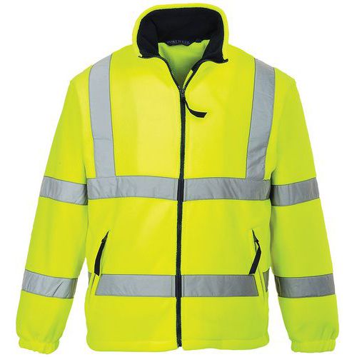 Veste Polaire Haute Visibilité Doublée F300 Jaune L