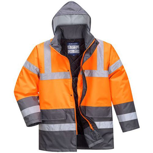 Parka Haute-visibilité Imperméable S467 Orange/gris Xxl