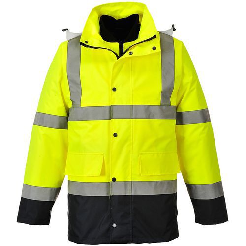 Parka Haute-visibilité 4-en-1 Trafic S471 Bleu/jaune Xxxl