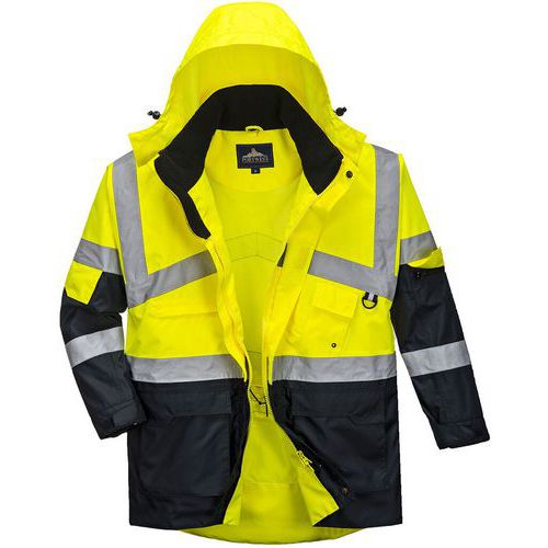 Parka Haute-visibilité Imperméable S760 Bleu/jaune Xs