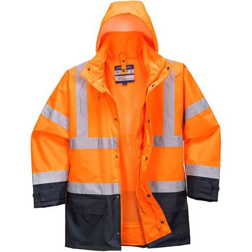 Parka Haute-visibilité 5-en-1 Executive S768 Bleu/orange Xl