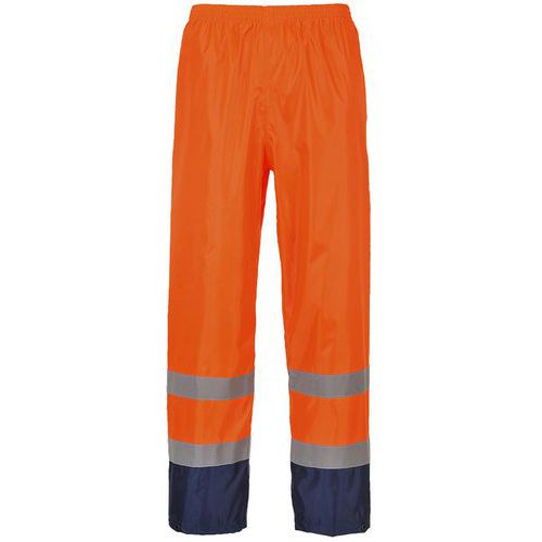 Pantalon De Pluie Haute-visibilité H444 Bleu/orange Xxxl