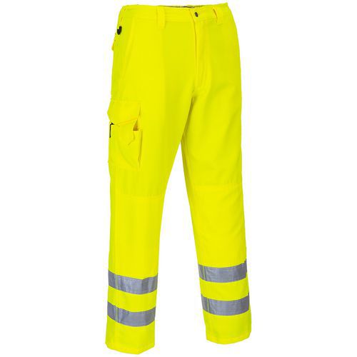 Pantalon De Pluie Haute-visibilité Combat E046 Jaune Xs