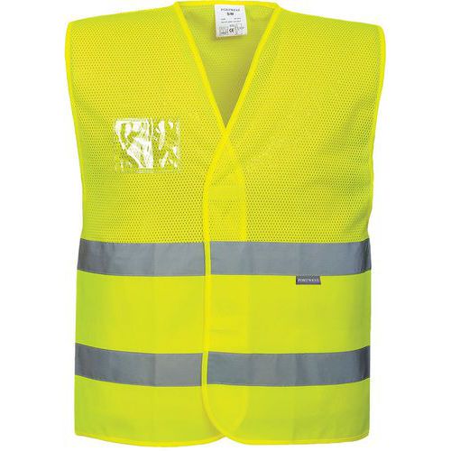 Gilet Haute-visibilité Semi-maille C494 Jaune S
