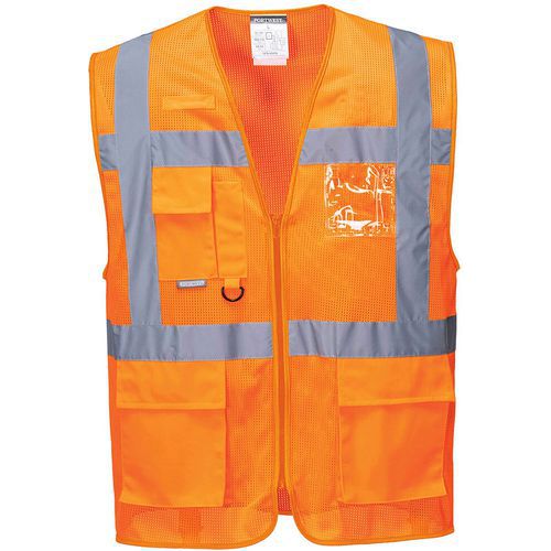 Gilet Haute-visibilité Meshair Athène C376 Orange M