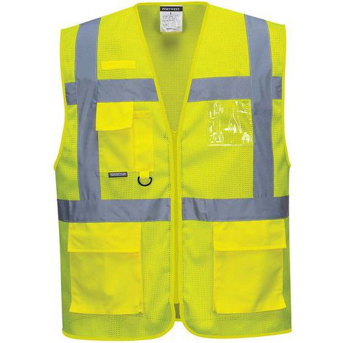 Gilet Haute-visibilité Meshair Athène C376 Jaune Xxl