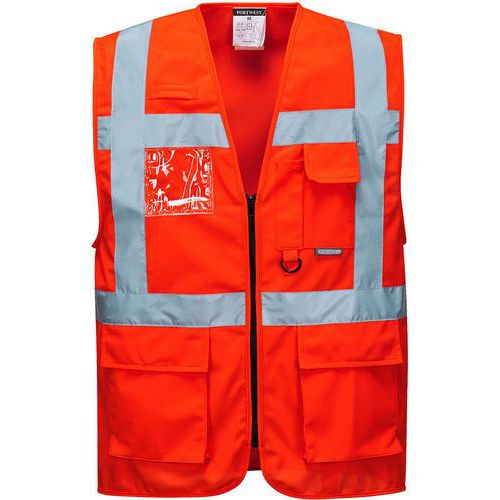 Gilet Haute-visibilité Executive - Berlin S476 Rouge S