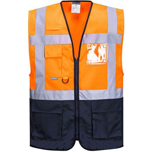 Gilet Haute-visibilité Executive Warsaw C476 Bleu/orange Xl