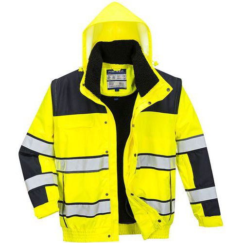 Blouson Haute-visibilité 3 En 1 C466 Noir/jaune Xl