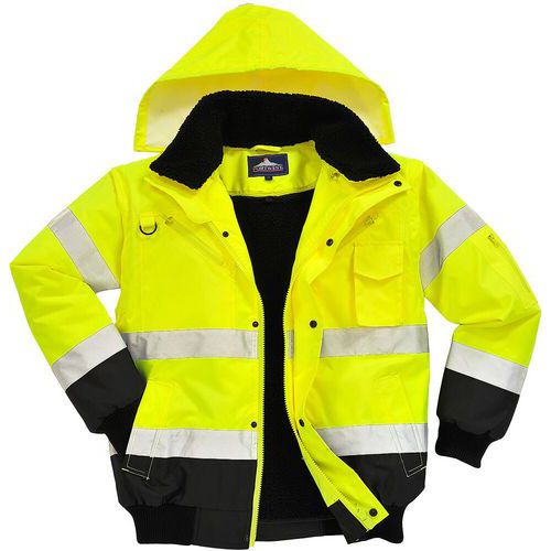 Blouson Haute-visibilité Bicolore C465 Noir/jaune L
