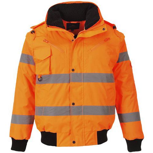 Blouson Bomber Haute-visibilité 3 En 1 C467 Orange L
