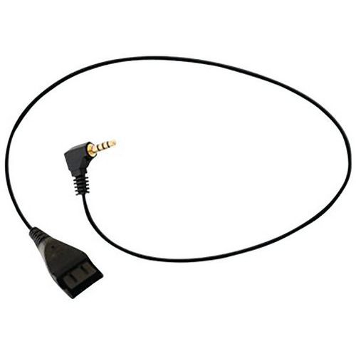 Cordon jack 3,5mm pour 8232-blackberry micro-casques filaires - Axtel Cordon jack 3,5mm pour 8232-blackberry micro-casques filaires - Axtel