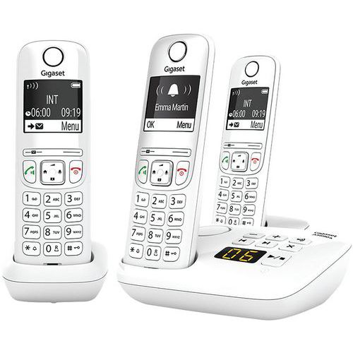 Téléphones Sans Fil As690a Trio Blanc