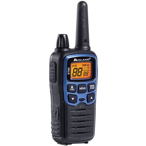 Talkie-Walkie XT60 lot de 2 Bleu - Midland Talkie-Walkie XT60 lot de 2 Bleu - Midland