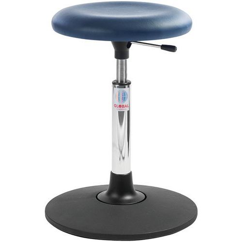 Tabouret Sway Assise Beta Imitation Cuir Bleu