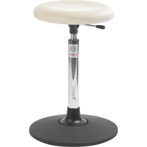 Tabouret Sway Assise Beta Imitation Cuir Off-white