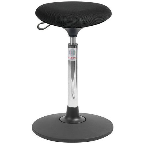 Tabouret Sway Vérin à Gaz Haut Assise Tria Tissu 3d Noir