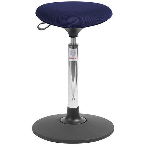 Tabouret Sway Vérin à Gaz Haut Assise Tria Tissu 3d Bleu
