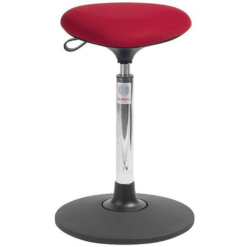 Tabouret Sway Vérin à Gaz Haut Assise Tria Tissu 3d Rouge
