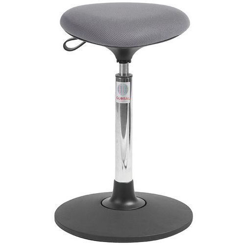 Tabouret Sway Vérin à Gaz Haut Assise Tria Tissu 3d Gris