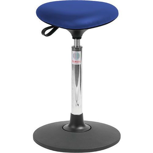 Tabouret Sway Assise Tria Imitation Cuir Bleu