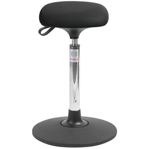 Tabouret Sway Vérin à Gaz Haut Assise Tetra Tissu 3d Noir