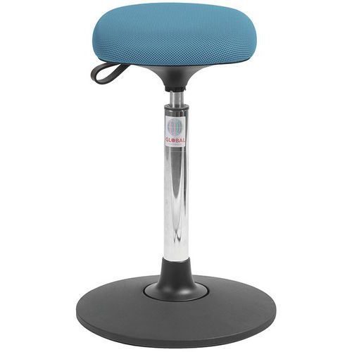Tabouret Sway Assise Tetra Tissu 3d Bleu Clair