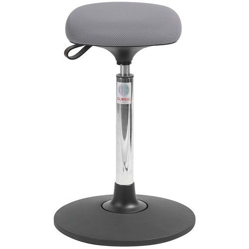 Tabouret Sway Vérin à Gaz Haut Assise Tetra Tissu 3d Gris