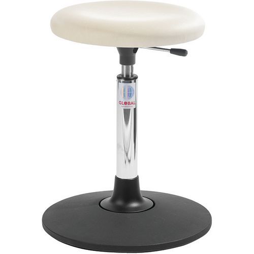 Tabouret Sway Assise Beta Imitation Cuir Off-white
