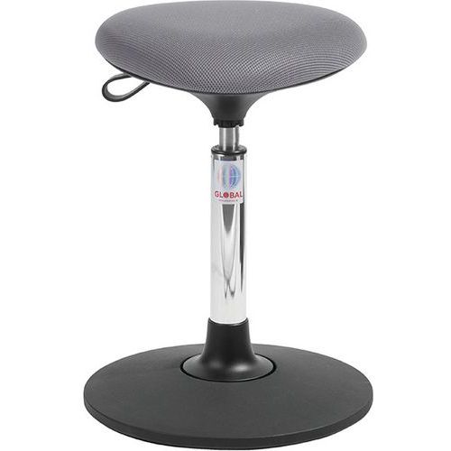 Tabouret Sway Vérin à Gaz Medium Assise Tria Tissu 3d Gris